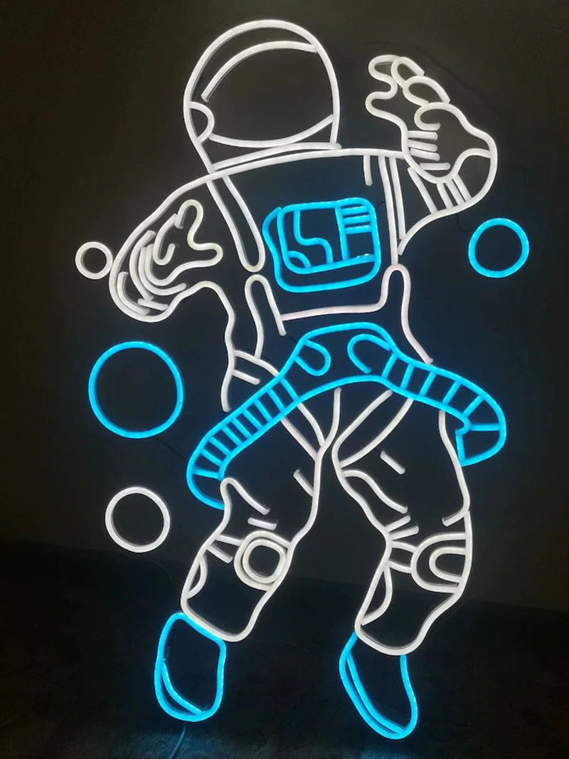Astronaut Neon Sign Custom Neon Sign Light LED Flex Letter Board for Party Store Home Decor Indoor INS Wall Decoration Cool Gift