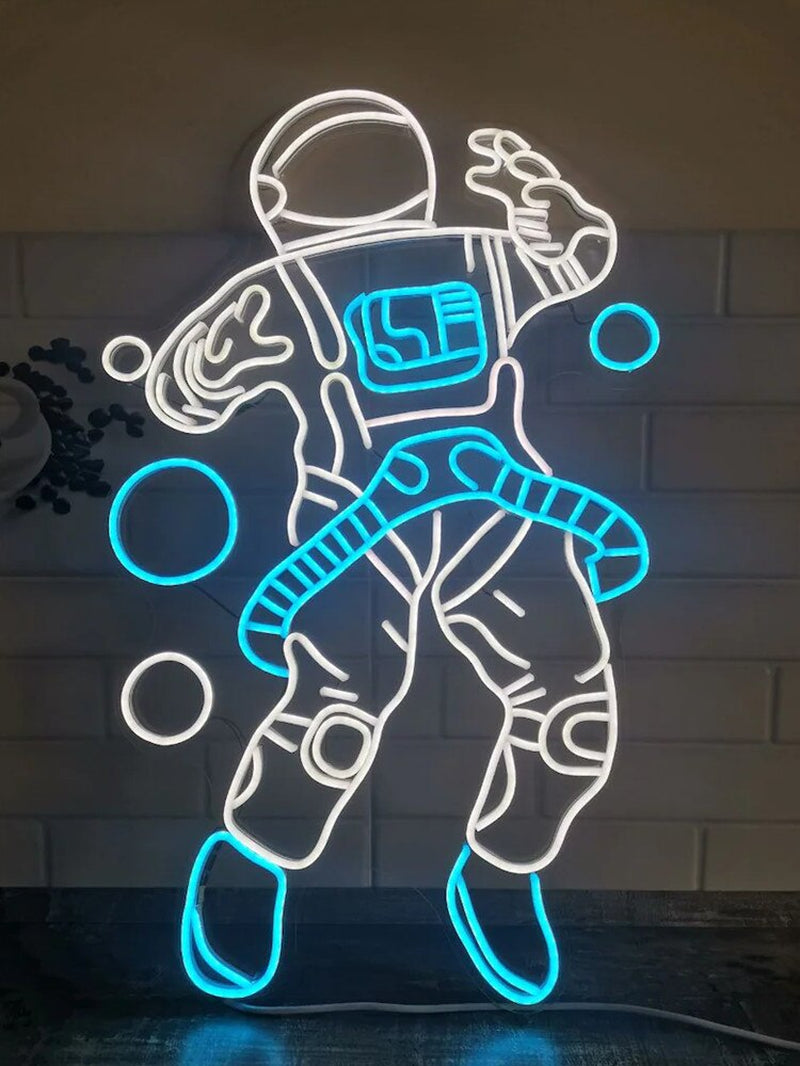 Astronaut Neon Sign Custom Neon Sign Light LED Flex Letter Board for Party Store Home Decor Indoor INS Wall Decoration Cool Gift